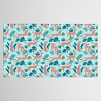 Cheetahs In The Grapefruit Grove, Tropical Jungle bohemian Wildlife, Tiger Wild Cat Nature Forest Tablecloth Gallery Image 2