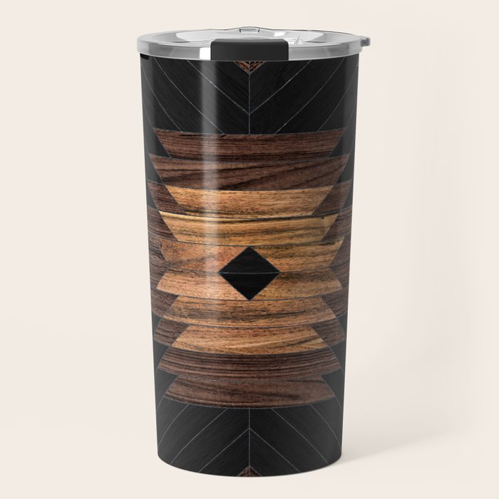 Urban Tribal Pattern No.7 - Aztec - Wood Travel Mug Gallery Image 1
