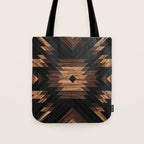Urban Tribal Pattern No.7 - Aztec - Wood Tote Bag Gallery Image 1