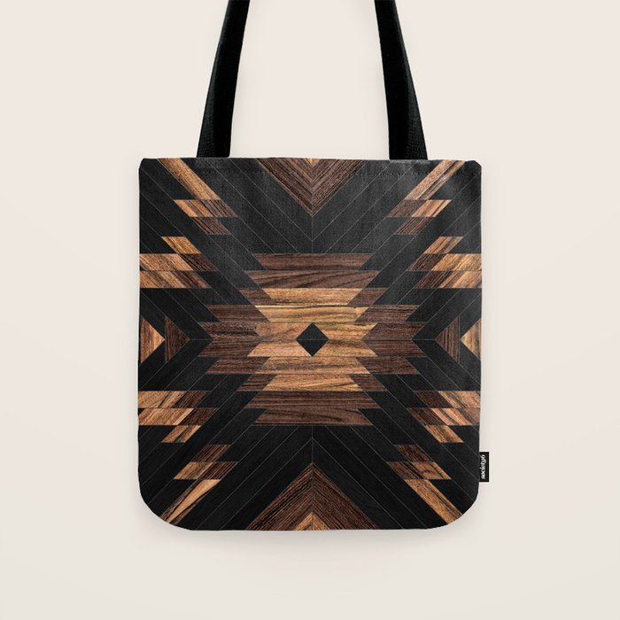 Urban Tribal Pattern No.7 - Aztec - Wood Tote Bag Gallery Image 1