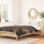 Urban Tribal Pattern No.7 - Aztec - Wood Duvet Cover Gallery Image 2
