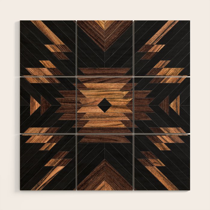 Urban Tribal Pattern No.7 - Aztec - Wood Wood Wall Art Gallery Image 1