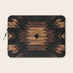 Urban Tribal Pattern No.7 - Aztec - Wood Laptop Sleeve Gallery Image 1