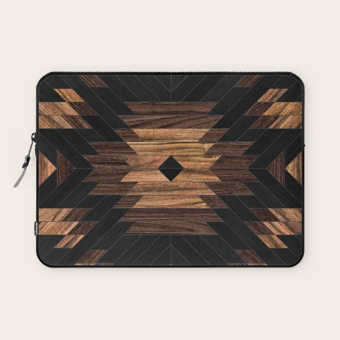 Urban Tribal Pattern No.7 - Aztec - Wood Laptop Sleeve Gallery Image 1