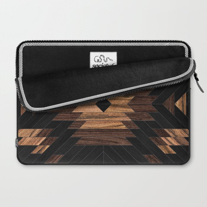 Urban Tribal Pattern No.7 - Aztec - Wood Laptop Sleeve Gallery Image 2