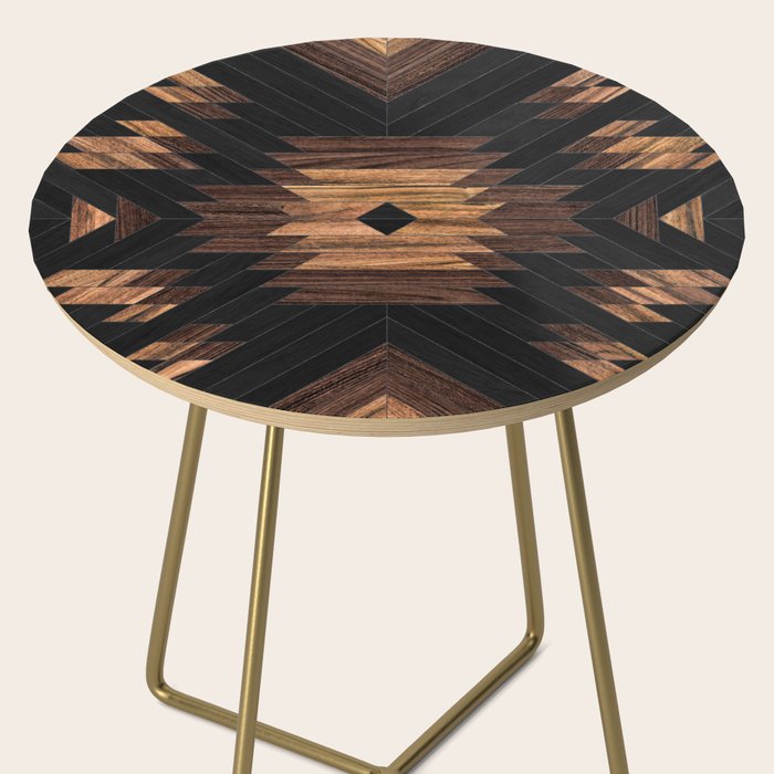 Urban Tribal Pattern No.7 - Aztec - Wood Side Table Gallery Image 2