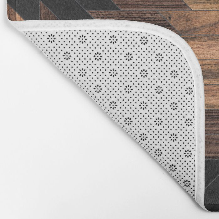 Urban Tribal Pattern No.7 - Aztec - Wood Bath Mat Gallery Image 2