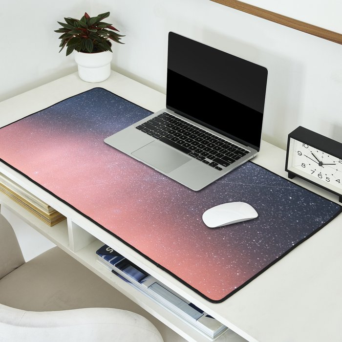 Milky Way Stars Mountain Landscape Desk Mat Gallery Image 2