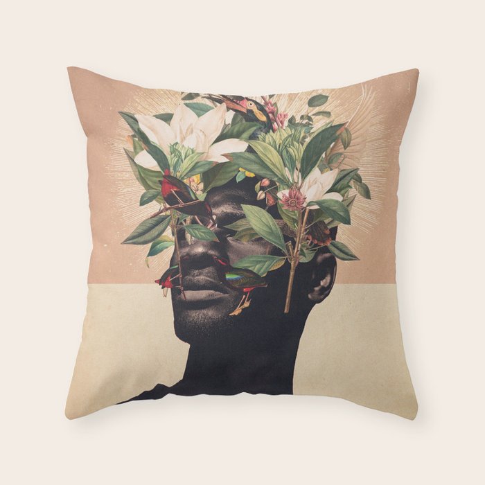 Birds are my Real Origin Reversed Throw Pillow Gallery Image 6