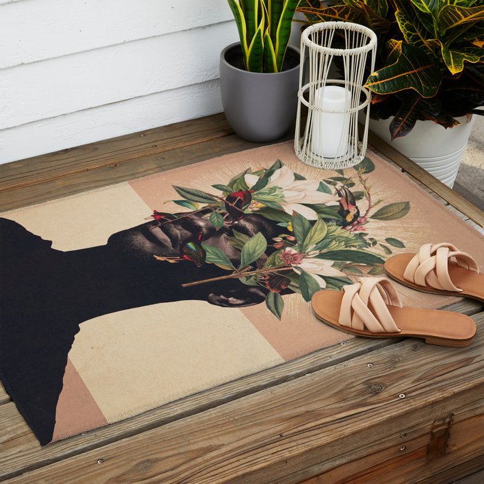 Birds are my Real Origin Reversed Outdoor Rug Gallery Image 2