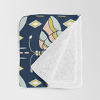 La Maison des Papillons - Midnight Throw Blanket Gallery Image 3