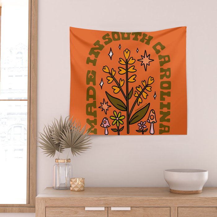 Made In South Carolina Wall Tapestry Gallery Image 2
