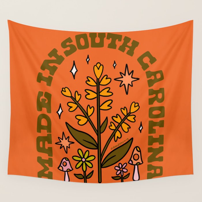 Made In South Carolina Wall Tapestry Gallery Image 4