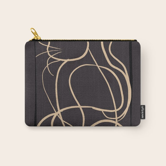 Abstract Line Art Cat 11 Carry All Pouch Gallery Image 1