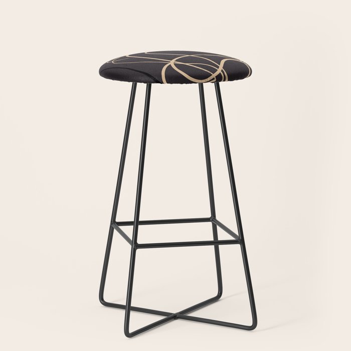 Abstract Line Art Cat 11 Stool Gallery Image 1