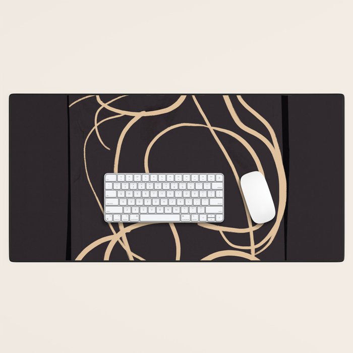 Abstract Line Art Cat 11 Desk Mat Gallery Image 1