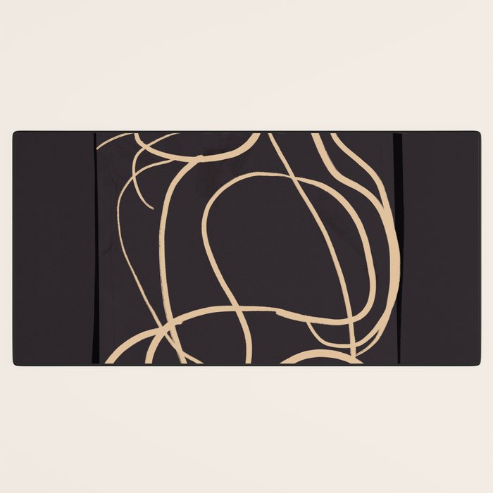 Abstract Line Art Cat 11 Desk Mat Gallery Image 3