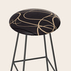 Abstract Line Art Cat 11 Stool Gallery Image 2