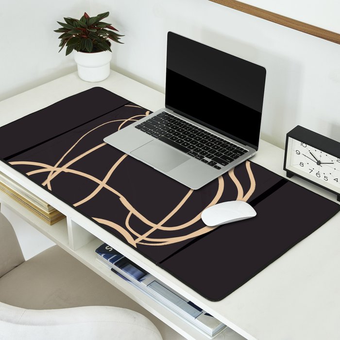 Abstract Line Art Cat 11 Desk Mat Gallery Image 2