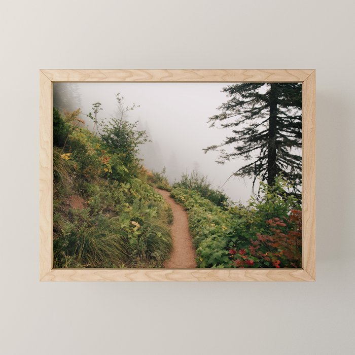 Misty Forest Path Mini Art Print Gallery Image 1