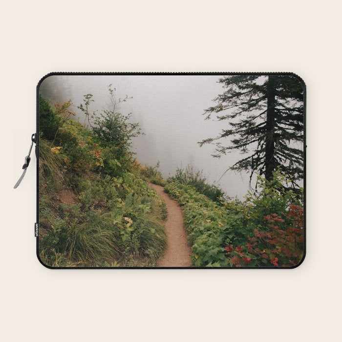 Misty Forest Path Laptop Sleeve Gallery Image 1