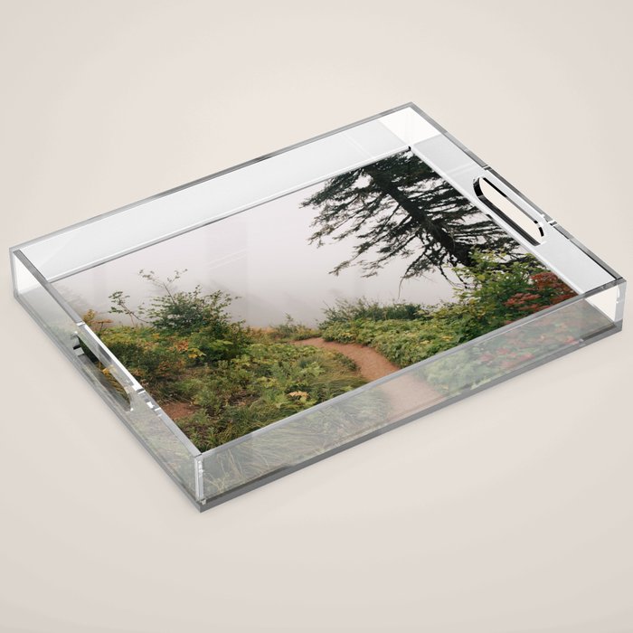 Misty Forest Path Acrylic Tray Gallery Image 1