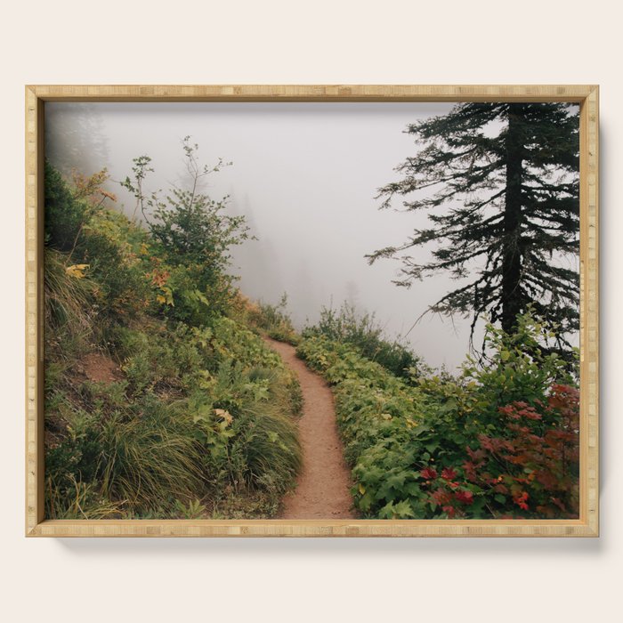 Misty Forest Path Serving Tray Gallery Image 1