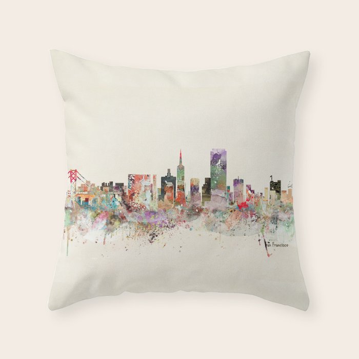 san francisco california Throw Pillow Gallery Image 6