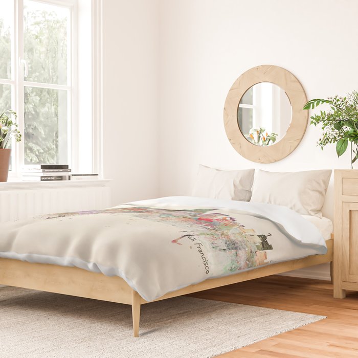 san francisco california Duvet Cover Gallery Image 2