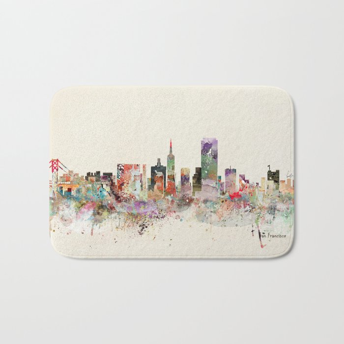 san francisco california Bath Mat Gallery Image 1