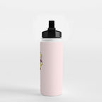 Pink Cowboy Boot and Wild Flower Bouquet Water Bottle Gallery Image 2