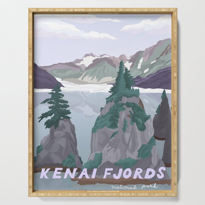 Kenai Fjords National Park Serving Tray Gallery Image 1