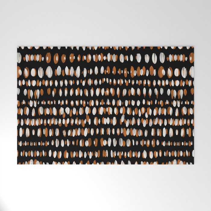 Black Forest dots Welcome Mat Gallery Image 1