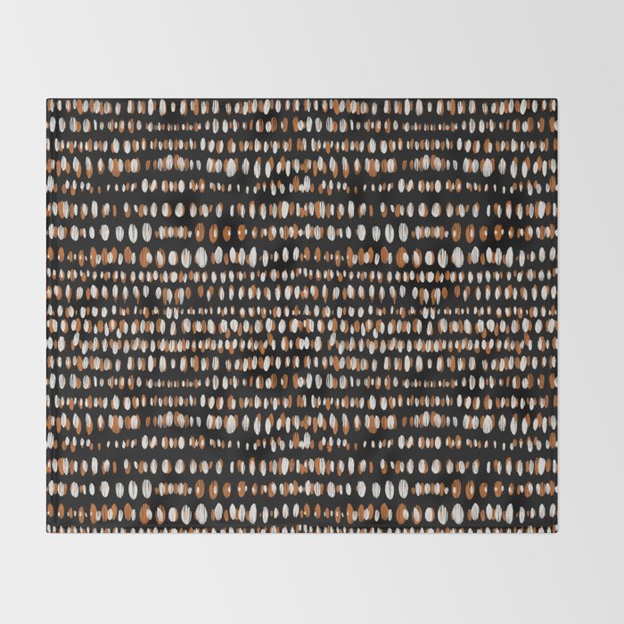 Black Forest dots Throw Blanket Gallery Image 2