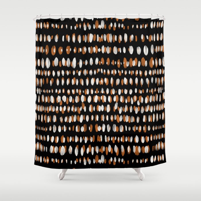 Black Forest dots Shower Curtain Gallery Image 1
