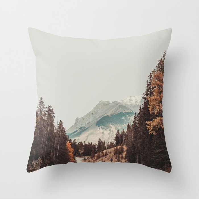 Mountain Road - Nature Photography Throw Pillow Gallery Image 6
