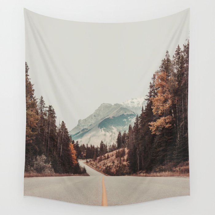 Mountain Road - Nature Photography Wall Tapestry Gallery Image 4