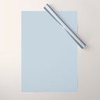 Light Periwinkle pale pastel shade of dried blue flower solid color modern abstract pattern  Wrapping Paper Gallery Image 1