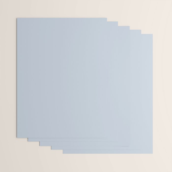 Light Periwinkle pale pastel shade of dried blue flower solid color modern abstract pattern  Wrapping Paper Gallery Image 3
