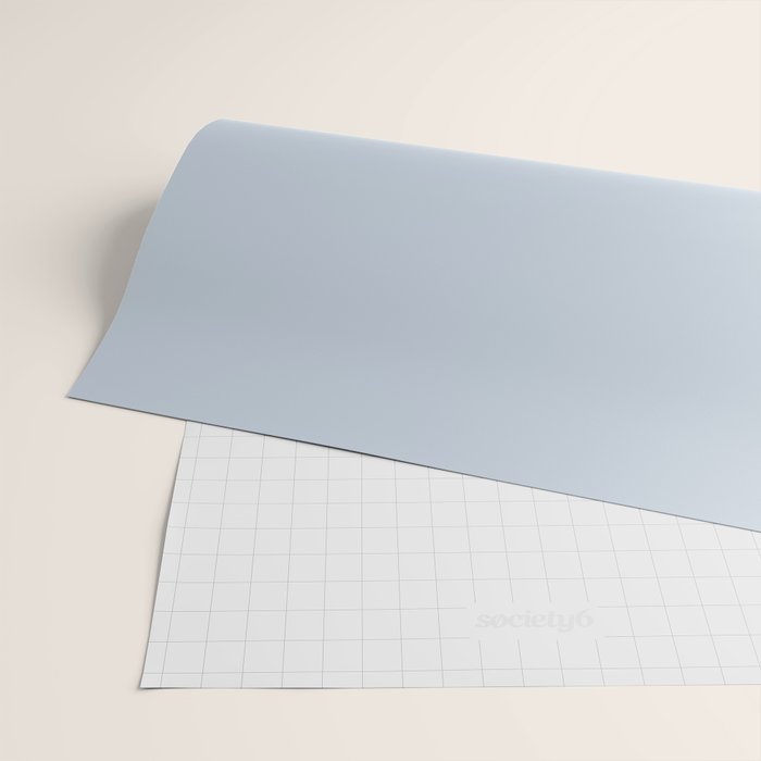 Light Periwinkle pale pastel shade of dried blue flower solid color modern abstract pattern  Wrapping Paper Gallery Image 2