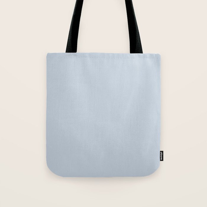 Light Periwinkle pale pastel shade of dried blue flower solid color modern abstract pattern  Tote Bag Gallery Image 1