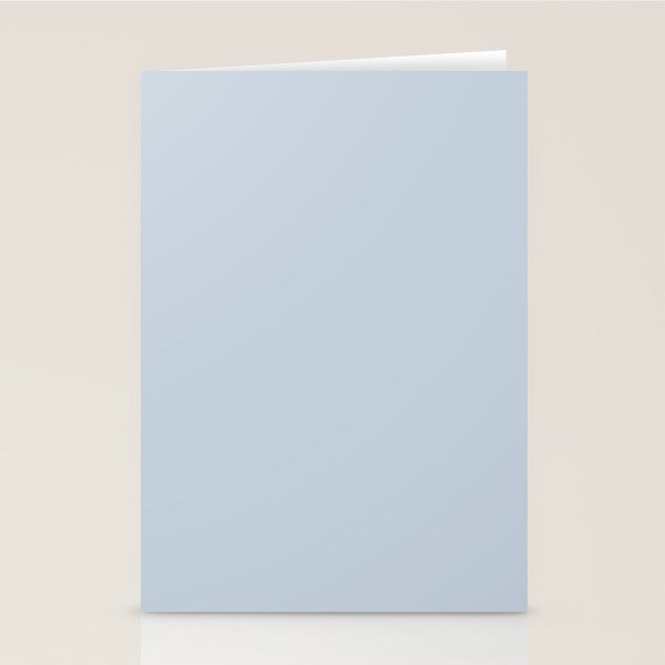 Light Periwinkle pale pastel shade of dried blue flower solid color modern abstract pattern  Stationery Card Gallery Image 2