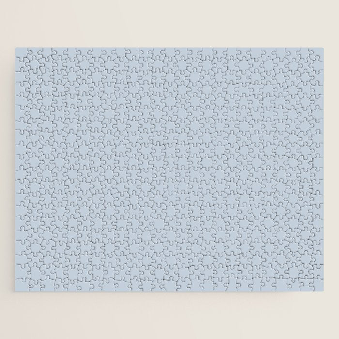 Light Periwinkle pale pastel shade of dried blue flower solid color modern abstract pattern  Jigsaw Puzzle Gallery Image 1