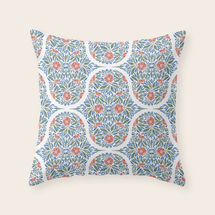 Nature Bouquet Charm Throw Pillow Gallery Image 1