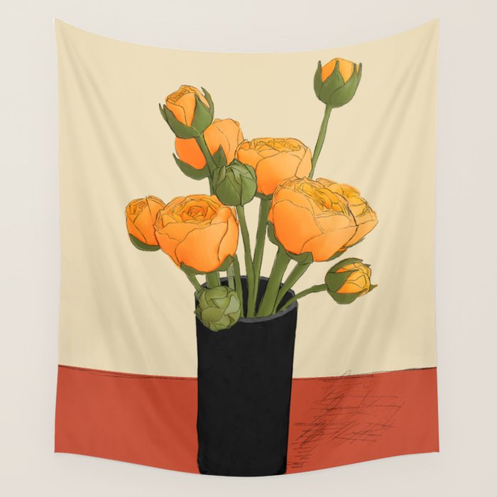 Tulip Bouquet Gift 7 Wall Tapestry Gallery Image 4
