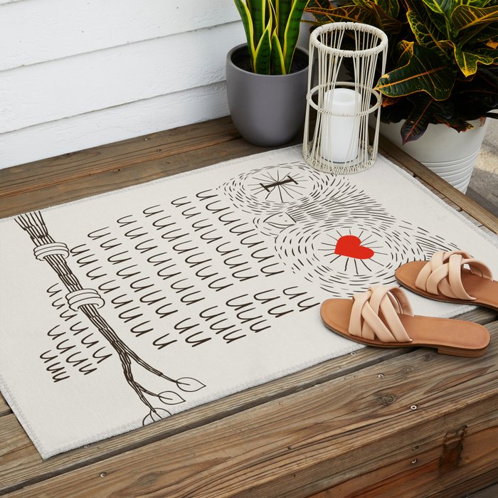 I Love Uuuuuuuu Outdoor Rug Gallery Image 2