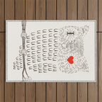 I Love Uuuuuuuu Outdoor Rug Gallery Image 1