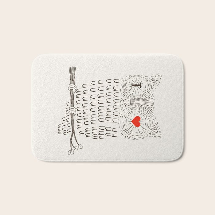 I Love Uuuuuuuu Bath Mat Gallery Image 1