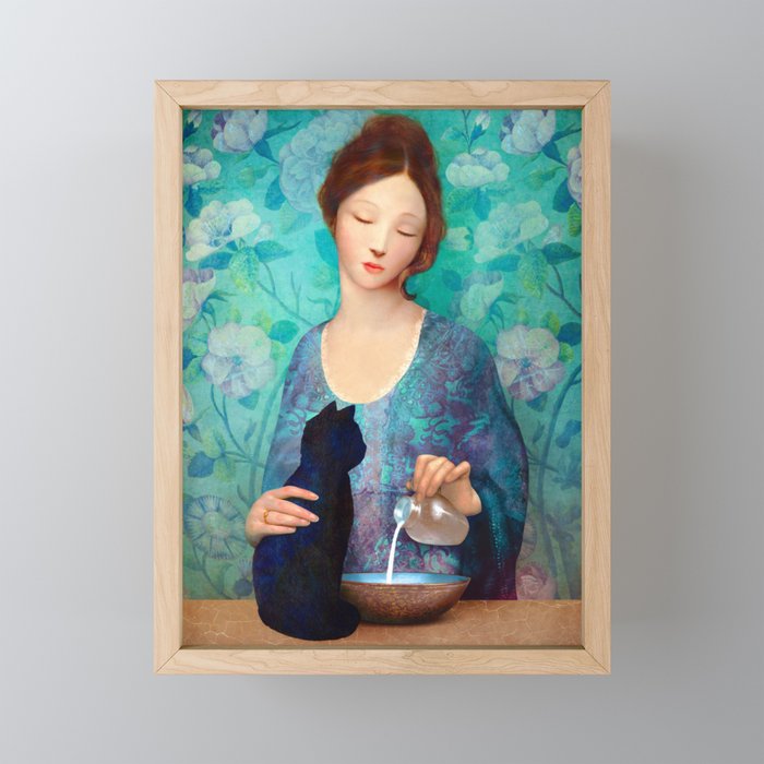 The Black Cat Mini Art Print Gallery Image 1