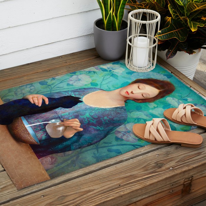 The Black Cat Outdoor Rug Gallery Image 2